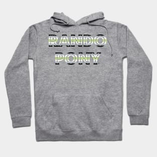 RandoPonyTM Marquee Agender Gradient Hoodie